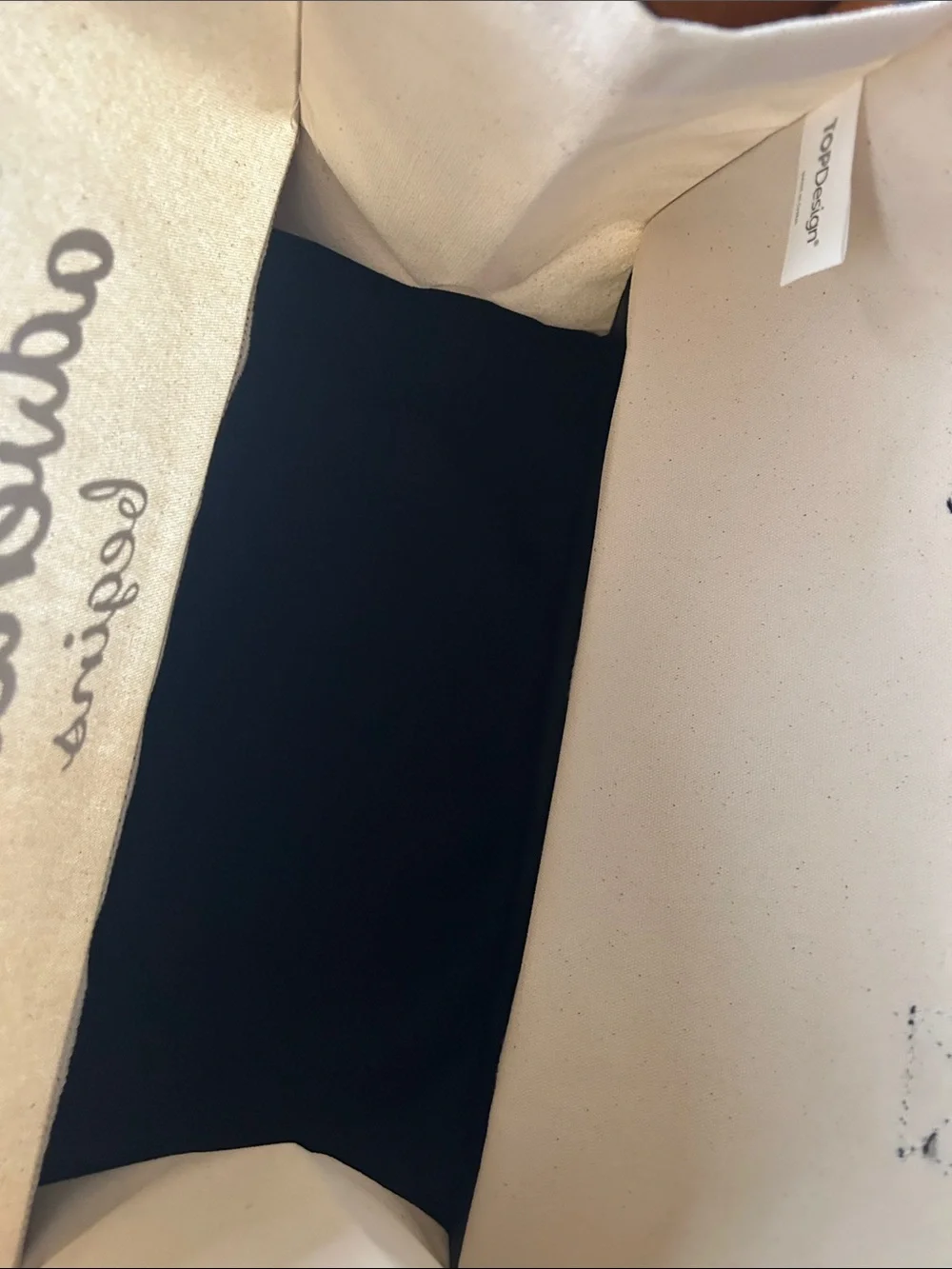 Canvas Tote Bag - Black & Cream 'And So The Adventure Begins'